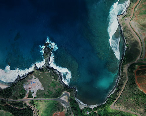 Honolua Bay aerial photo