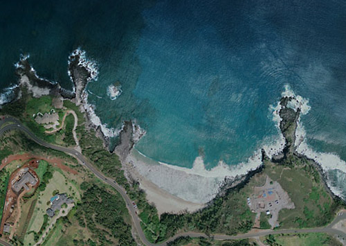 Mokuleia Bay aerial photo